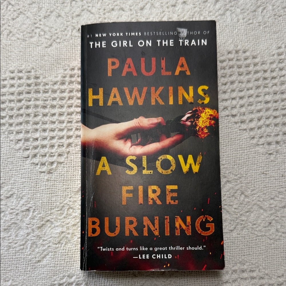A Slow Fire Burning by Paula Hawkins Mini Paperback Book